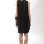 LOW CUT DRESS WITH LOGO