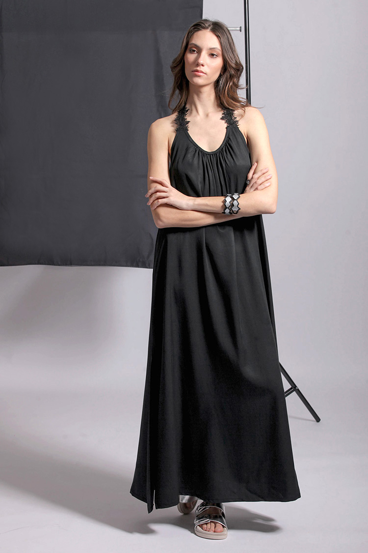 MAXI DRESS WITH LACE