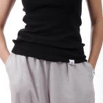 SLEEVELESS RIPPES FITTED TOP