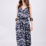 BUTTON-DOWN LONG DRESS WITH BELT