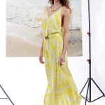 BUTTON-DOWN LONG DRESS WITH BELT