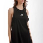 LONG TOP WITH SLITS BLACK
