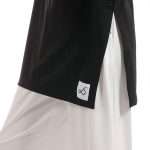 LONG TOP WITH SLITS BLACK