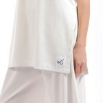 LONG TOP WITH SLITS WHITE